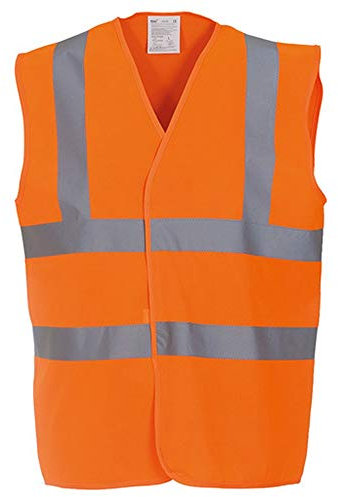 Yoko - Gilet de sécurité haute visibilité - Mixte (L) (Orange)