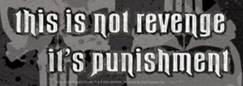 The PUNISHER Punishment Punisher Sticker Rub-On STICKER Marvel Comics Officially Licensed Movie & TV Artwork, 2.25 x 7 Long Lasting STICKER
