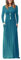 PCEAIIH Women Long Sleeve Loose Plain Maxi Dresses Casual Long Dresses with Pockets XXL-Acid Blue