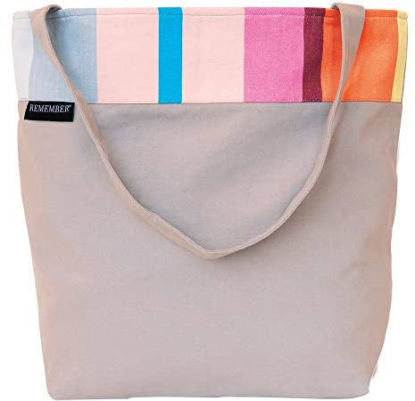 REMEMBER Baumwoll-Tasche Marina - 54 x 43 x 21 cm - hochwertige Baumwoll-Tasche