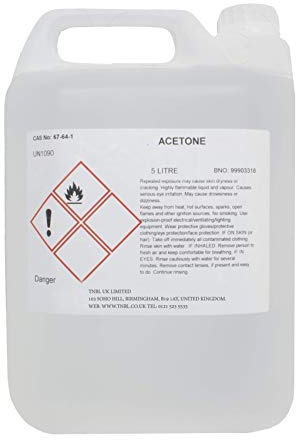 TNBL 100% Pure Acetone Nail Polish Remover UV/LED GEL Soak Off (Gallons (5ltrs))