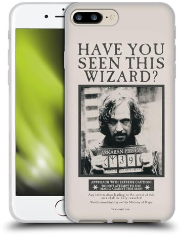 Head Case Designs Offizielle Harry Potter Sirius Black Poster Prisoner of Azkaban II Gelhülle [Militärischer Schutzgrad] Kompatibel Mit Apple iPhone 7 Plus/iPhone 8 Plus Und Kompatibel Mit MagSafe