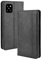 HAOYE Hülle für Samsung Galaxy Note 10 Lite, Retro Premium PU Leder Flip Schutzhülle, Leder Klapphülle Slim Lederhülle mit Standfunktion & Kartenfach TPU Innenraum Case Handyhülle, Schwarz