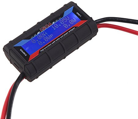 DollaTek 150A Batterieverbrauchsmonitor Power Analyzer Watt Messdetektor digitales LCD Watt Volt Amp Messgerät Batterieverbrauchsmonitor für Batterie -Sicherungssysteme.