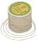 FASHEWELRY Rouleau de fil en nylon pour perlage, macramé et nœuds chinois - 0,8 mm - 91,4 m - Beige - Durable