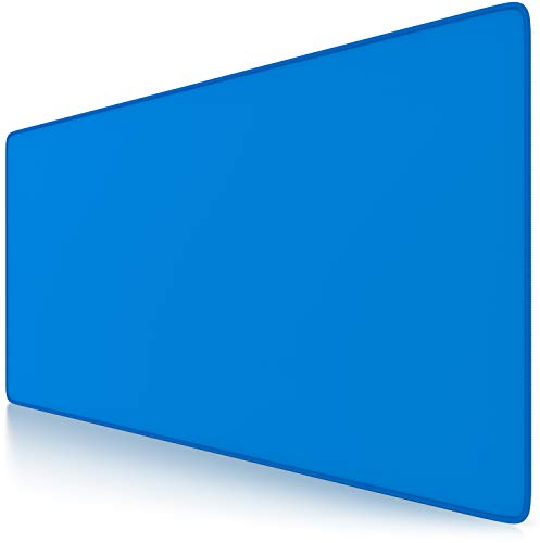 CSL Speed Gaming Mauspad - XXL - 900 x 400mm - Perfekte Präzision und Geschwindigkeit - Für Logitech Maus und Tastatur - Blau