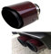 Puntas de Escape de 63 mm Escape de Acero Inoxidable y Fibra de Carbono Brillante Punta de Escape de Automóvil, Entrada de 2,5 Salida de 3,5 (Rojo Brillante y Negro)