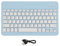 Goshyda Mini Wireless Keyboard, Lock Screen Function Small Portable Bluetooth Stable Connection Tablet Computer Keypad, for PC, for Windows systems(blue)