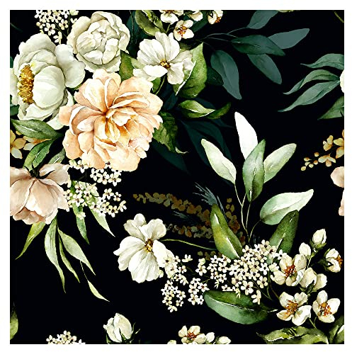 murando - Vlies Tapete Deko Panel Fototapete Blumen Wanddeko 10 m Tapetenrolle Mustertapete Wandtapete modern design Dekoration - Rosen Pfingstrosen Natur Botanik b-B-10075-j-a