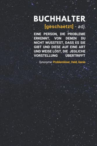 Buchhalter geschätzt: Notizbuch inkl. To Do Liste | Das perfekte Geschenk für Männer, die die Finanzen macht | Geschenkidee | Geschenke