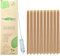 Lot de 10 pailles en canne à sucre, réutilisables à bulles avec brosse de nettoyage, pointe, pailles boba épaisses, lot de pailles de 12 mm, convient pour toutes les boissons