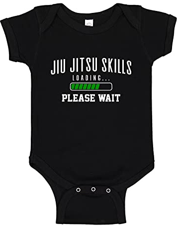 The Shirt Den Jiu Jitsu Skills Loading Please Wait Baby Bodysuit One Piece 6 mo Black