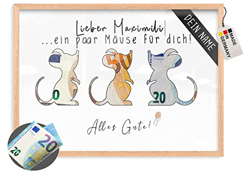 myDreamwork® Personalisiert - Geldgeschenke Verpackung – Premium Geldgeschenk – Geschenkfertig | Begeistert Garantiert - in praktischer Größe DIN A5