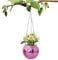 SYNYEY Mirror Ball Hanging Planter,Disco Plant Holder - 6-inch Air Plant Hanger Indoor Hanging Flowers Planter Plant Pot For Container Gardening