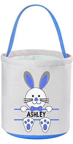 Osterkörbe für Kinder, personalisierter Ostereierkorb, Ostergeschenke, Baby-Osterkorb-Ideen, Osterkorb-Taschen, Ostereier-Jagdkorb - Blau