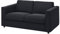 IKEA VIMLE 2-Sitzer-Sofa, Saxemara Schwarz-Blau