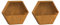 vidaXL Jardineras de Pared 2 uds Acero corten Oxidado 46x10x40 cm, Jardinera de Pared para Exteriores, Jardinera montada en la Pared, Maceta de Pared