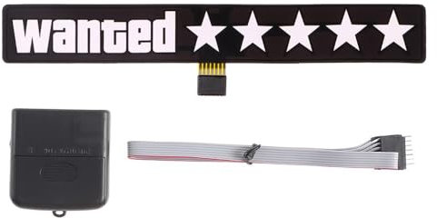 gofidin LED Wanted Autofenster-Aufkleber, Windschutzscheibe, Elektroauto, Moto-Safe, Dekoration Aufkleber