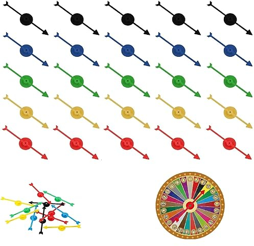 Freccia Spinner di Gioco,Plastica Arrow Spinner,Gioco da Tavolo Spinner,Freccia Spinner di Gioco Plastica,Confezione Fidget Spinners,Toy Antistress Giocattolo Sensoriale, per Scuola ( 25 Pezzi )