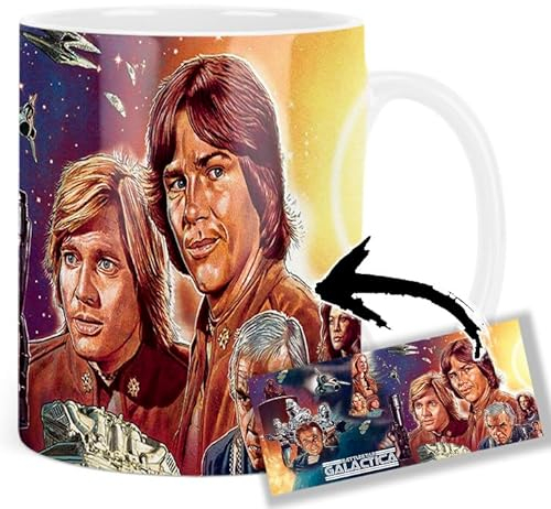 Battlestar Galactica Richard Hatch Dirk Benedict Tasse Keramikbecher Mug