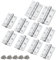 Bwintech 5 Pairs 75 x 50 x 2.0mm(3 inch) Satin Chrome Brushed Hinge for Fire Door, Steel Fire Rated Internal Door Hinges, Ball Bearing Hinge for Internal Use in Residential and Commercial Buildings