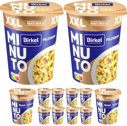 Birkel Minuto Pilzrahmtopf XXL Nudeln pasta 86 gramm x 12 Stück