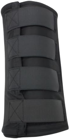 PFIFF 103114 Coolpack-Gamasche, Kühl- und Wärmegamasche, Wiederverwendbare Gamasche zum wärmen und kühlen von Beinen, Sprunggelenke und Hufe, Schwarz, Full