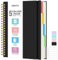 Notizblock, Notizbuch A5 Liniert, Notizbücher Mit 5 Fächern Und Herausnehmbaren Trennblättern, 300 Blatt 100GSM Spiral Notizbuch Softcover Zum Schreiben, Für Arbeit Und Schulbedarf, 15.8 x 21.5cm