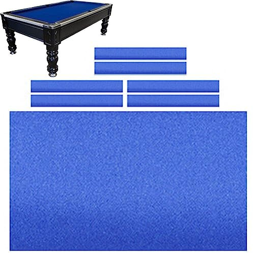 Stakee 1set 9ft Billard Pool Tischdecke Kissen Streifen Snooker Tuch Filz Premium Billardtisch Abdeckung Snooker Tuch Filz Set