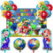 21PCS Decoracion Cumpleaños Cartoon, Decoración Cumpleaños para Niños, Globos de Cumpleaños, Fondo Foto, Decoracion de Fiesta Cumpleaños Infantil