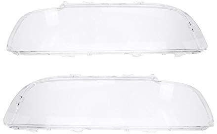 JINFOLI Scheinwerferabdeckung Schale Scheinwerferglas Linse, for BMW, E39 Facelift 1996-2000 2001 2002 2003 63128375301 63128375302 Nebelscheinwerfer-Augenlider