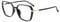 Firmoo Blue Light Blocking Glasses for Women/Men, Geometric Computer Gaming/TV/Phones Glasses Black