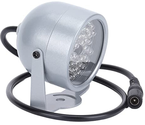 Reflector de Infrarrojos, Iluminador de Infrarrojos, Linterna Infrarroja de 12 V, Luz Infrarroja de Visión Nocturna, Luz de Relleno de Monitoreo de 48 LED a Prueba de Lluvia, Luz