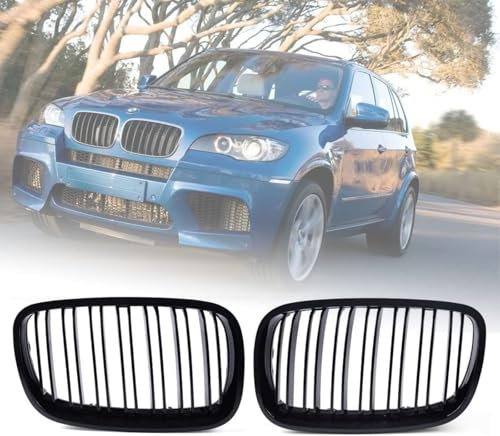 XPZBTV Rejilla de Radiador para BMW X5 E70/E71 2006-2013, Parachoques Delantero Reemplazo