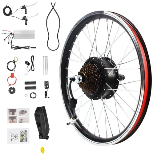 Zoobotanica 20 Zoll Ebike Umbausatz,36V 250w Hinterrad Umbausatz Kit für Brushless Nabenmotor,Elektrofahrrad Umbausatz Ebike Conversion Kit mit LED Display,Integrierte Controller (36V 250W Hinterrad)