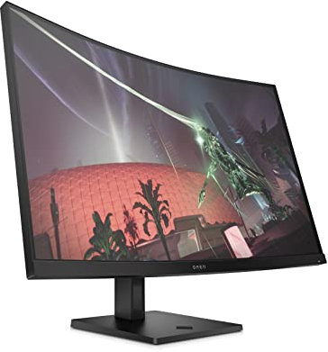 HP Omen 32c 31.5 QuadHD (2560 x 1440) 165 Hz Curved Gaming Monitor – QHD, 1440p, VA, 99% sRGB, 400 nits, Freesync Premium, 1ms, 3000:1 Contrast, Anti-glare, 2x HDMI, 1x DisplayPort - Black (Renewed)