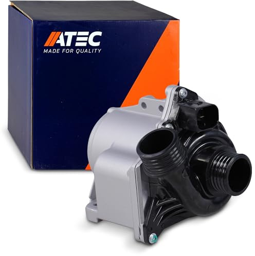 ATEC Wasserpumpe Kompatibel mit BMW 1er (F20, F21, E88, E82), 2er (F23, F22, F87), 3er (E90, F30, F80, E93, E92, F34, E91, F31), 4er (F33, F83, F32, F82), 5er, 6er, 7er, X3, X4, X5, X6, Z4 Roadster