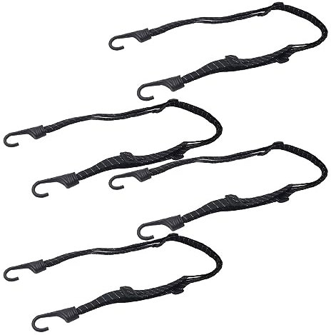 Lot de 4 sangles élastiques pour casques de moto - Tendeur de bagages - Haute résistance