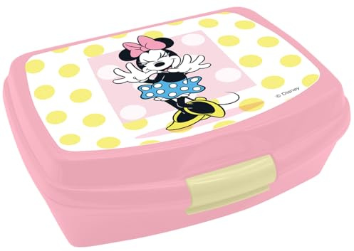 Fiambrera de Minnie Dots de 600 ml, polipropileno, fiambrera, fiambrera, para guardería