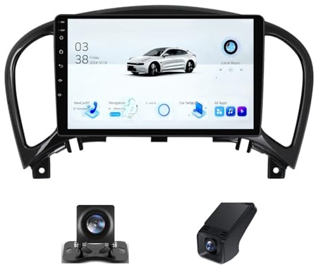 Android 13 Double Din Car Stereo Head unit For Nissan Juke 2010-2014 9 Inch Touchscreen Bluetooth Car Stereo with FM/DVR+Reverse Camera/Wifi/DSP/Steering Wheel Controls(NF-7)
