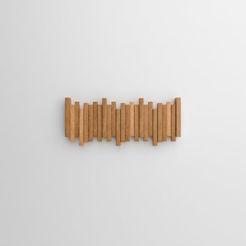 WECO Wandgarderobe (Klarlack, 50.5cm, 6 Haken)