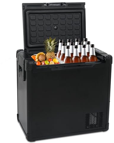 YOURLITE Glacière Électrique à Compression 50L,Réfrigérateur à Double Zone