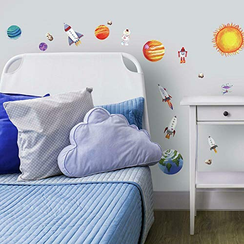 RoomMates - Wandsticker Kunterbuntes Weltall 35 Stück