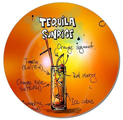 2 Sous Verres cocktail Tequila Sunrise