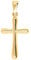 My Gold Damen Mädchen Anhänger Kreuz Gold 750 Echtes Gelbgold (18 Karat) 27mm x 13mm Goldkreuz (Ohne Kette) Estelle V0012777