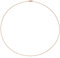 Jobo Damen Halsreif 925 Sterling Silber rotgold vergoldet 1,1 mm 45 cm Kette Halskette