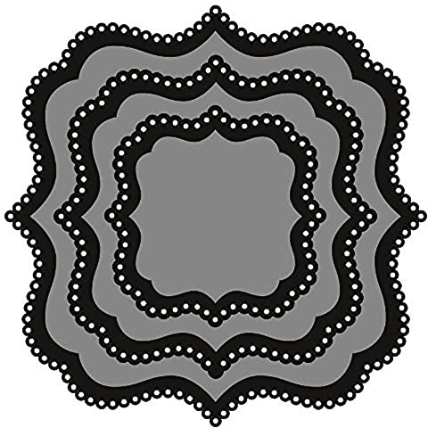 Marianne Design Craftables Basic Die: Classic Square, Metal, Grey, 18.1 x 14.7 x 0.2 cm