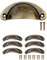 Fuxxer Antike Griff-Muscheln aus Eisen, Möbel-Griffe im Vintage Bronze Design, 80x36 mm, 6er Set
