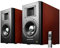 AirPulse A300 Active Bookshelf Bluetooth HiRes Audio Speaker System with Signature Phil Jones Design - Cherry Wood
