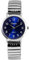 Classix Herrenuhr Blau Silber Zugband Zugarmband Metall Armbanduhr